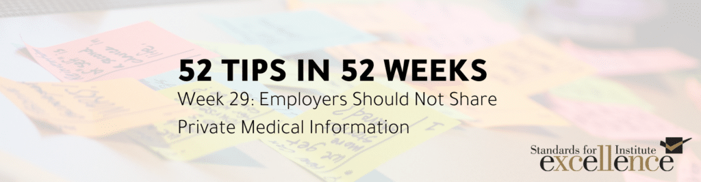 52 tips in 52 weeks private medical information