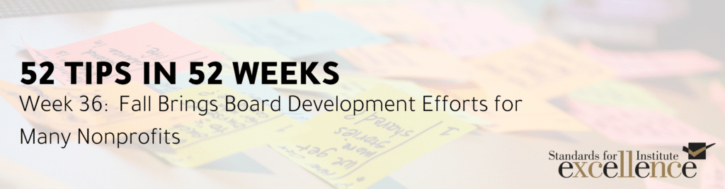 52 tips in 52 weeks board development efforts