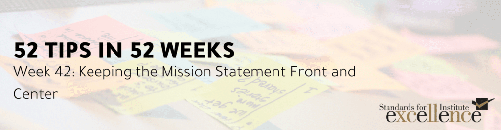 52 tips in 52 weeks mission statement