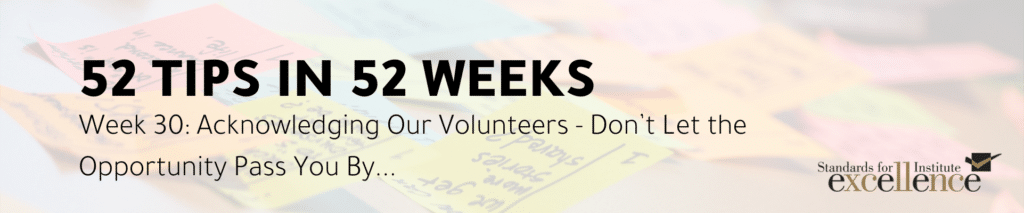 52 tips in 52 weeks volunteers