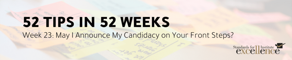 52 tips in 52 weeks may i announce my candidacy