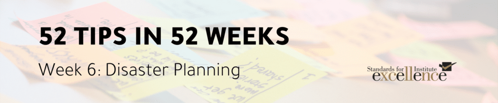 52 TIPS IN 52 WEEKS disaster planning