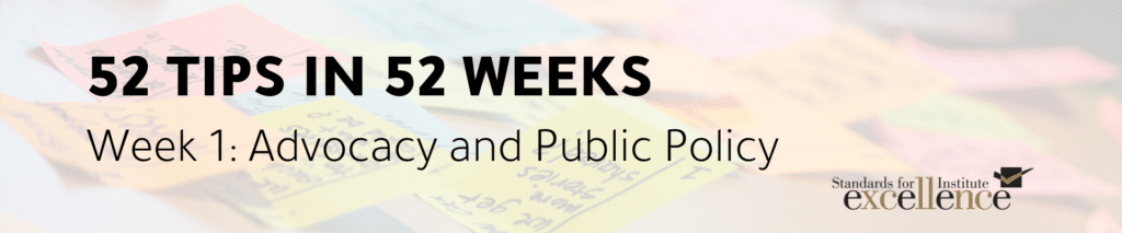 52 tips in 52 weeks advocacy and public policy