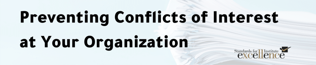 preventing conflicts of interest at your org